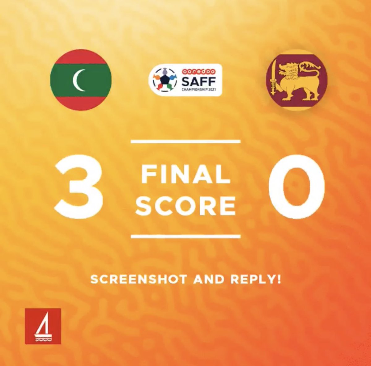 xahir15's tweet photo. @bankofmaldives 3-0 Maldives https://t.co/jy42MAfnoN