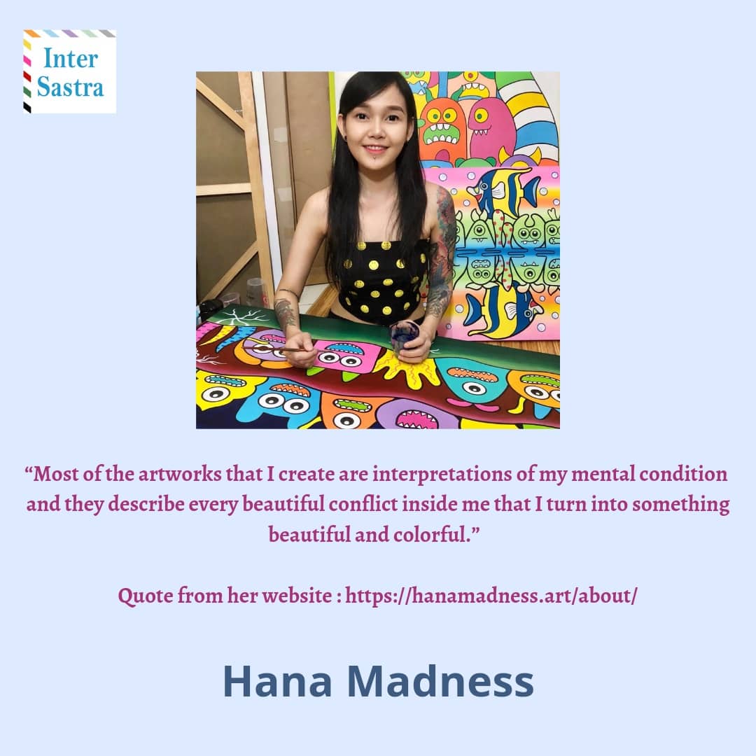 intersastra's tweet photo. Kami membawakan beberapa penulis dan seniman yang memiliki fokus dalam isu kesehatan mental, 
antara lain: 
Gratiagusti Chananya Rompas, Hana Madness, Esme Weijun Wang, dan Maxine Mei-Fung Chung. https://t.co/mJpnCi7kCA
