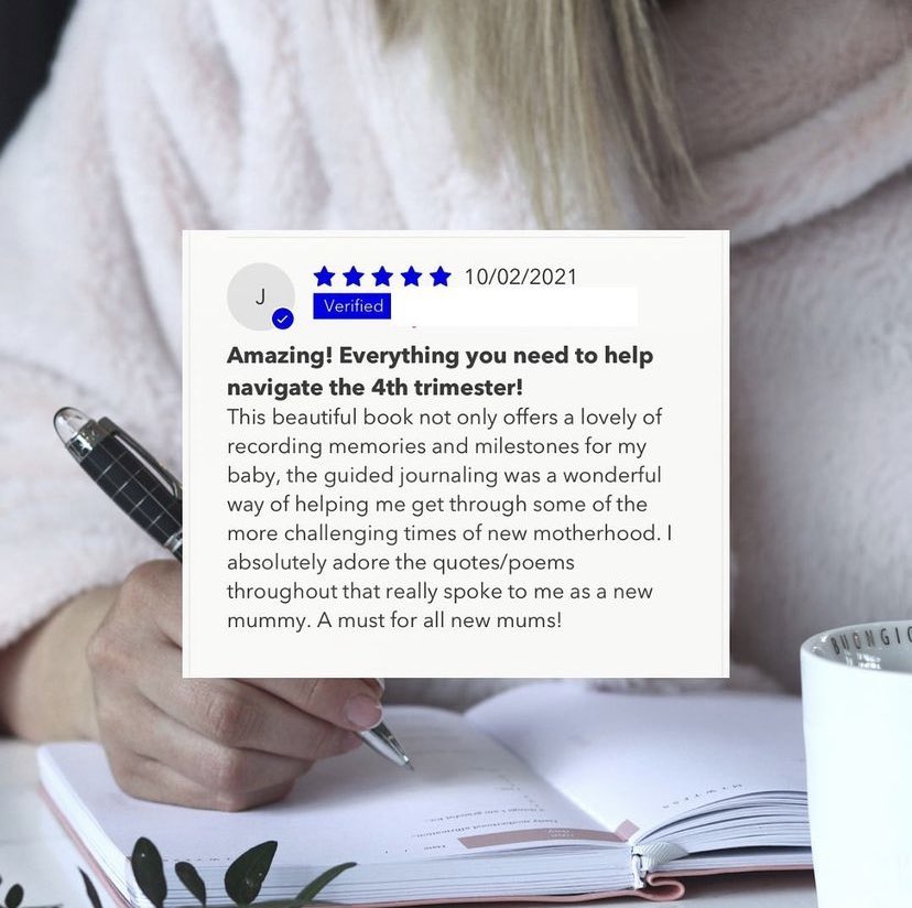 Reading your kind words means everything! 
♥️ 
themotherhoodjournal.com 

#motherhood #journal #gratitude #newmum #babyshowergiftideas