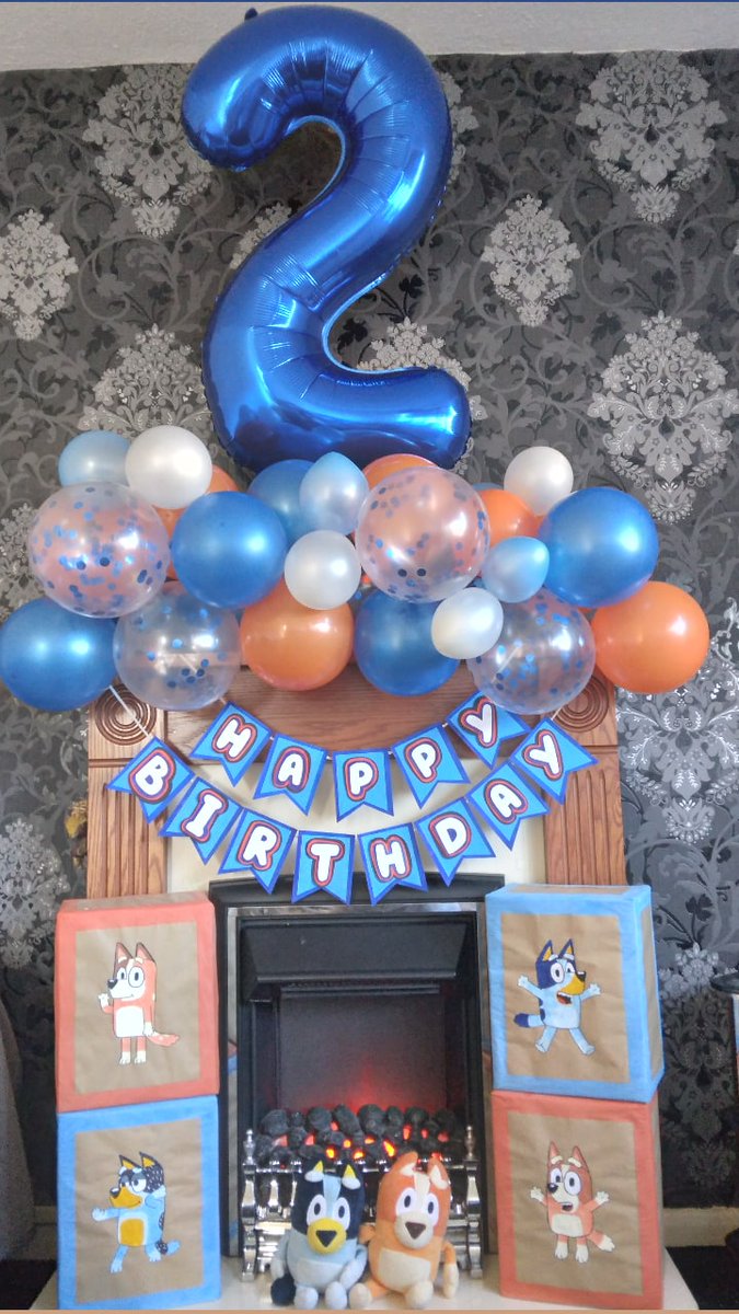 Nwilliamson25's tweet photo. My little man turned 2 today 🥺🥰
Given @OfficialBlueyTV is on in our house 24/7 goes without saying that the theme for this year would have to be Bluey... 😊
Although... Luca's seems to be more interested in watching Bluey to be bothered with his presents 🤦‍♀️🤣 https://t.co/59TINIESNF