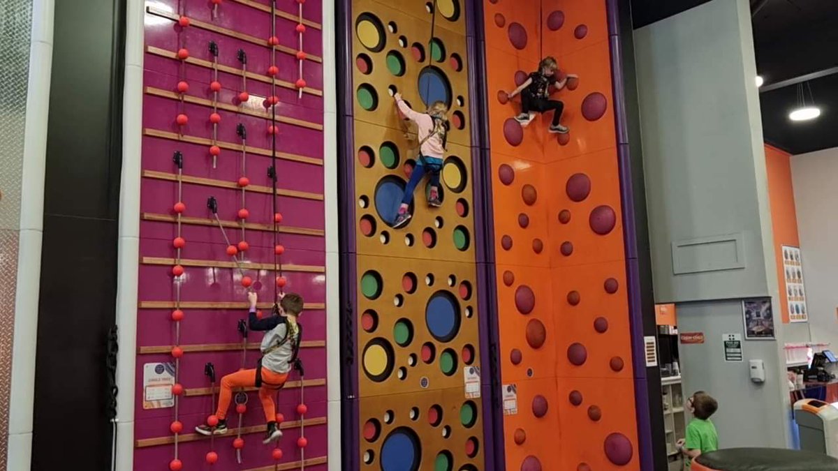 1stFSG's tweet photo. Beavers and Cubs on the wall 🧗🏼‍♀️ -CC https://t.co/eNu6iWuA0E