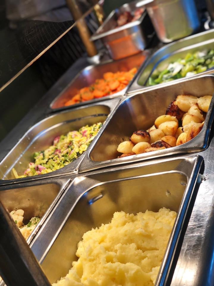 We are getting ready to serve our delicious carvery between 12pm - 3pm.
So come on down or to avoid disappointment call us on 01754 763298 to get booked in now and you can decide on 1, 2 or 3 courses.