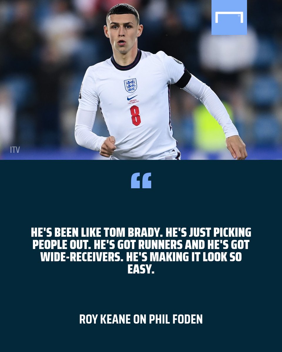 goal's tweet photo. Phil Foden 🤝 Tom Brady

High praise from Roy Keane 👀 https://t.co/Rd1esue29P