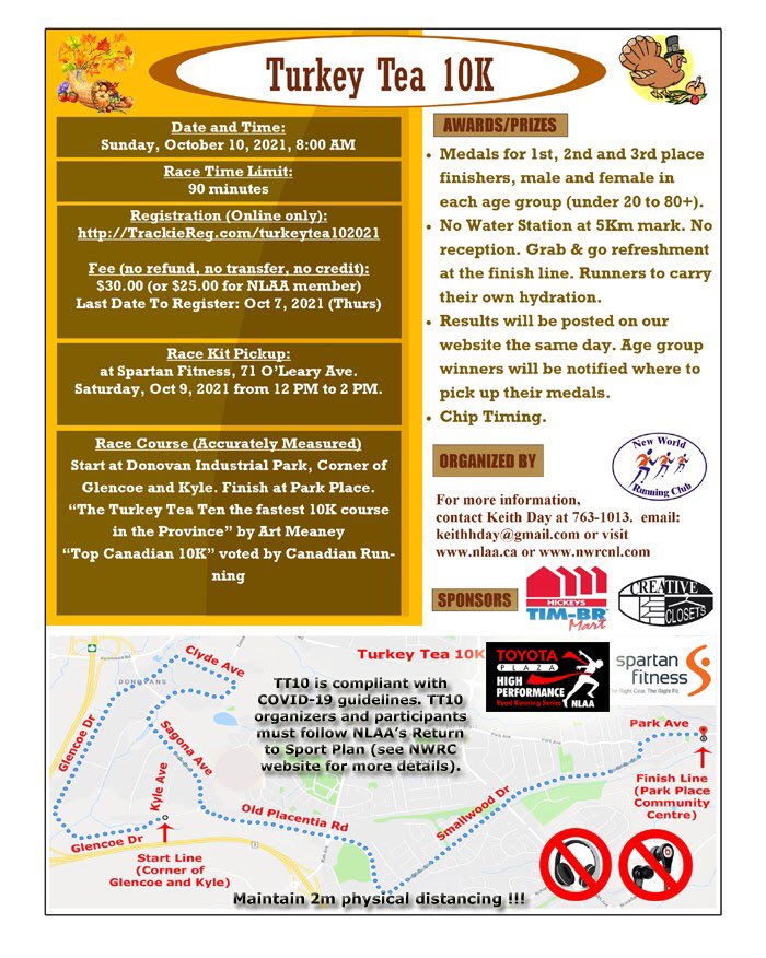 NLAthletics's tweet photo. Cheering on all participants at the #TurkeyTeaTen racing in @Mount_Pearl #nlaa #nltraffic race starts at 8:00am https://t.co/SksWTwzcBp https://t.co/WAxqpxwW4h