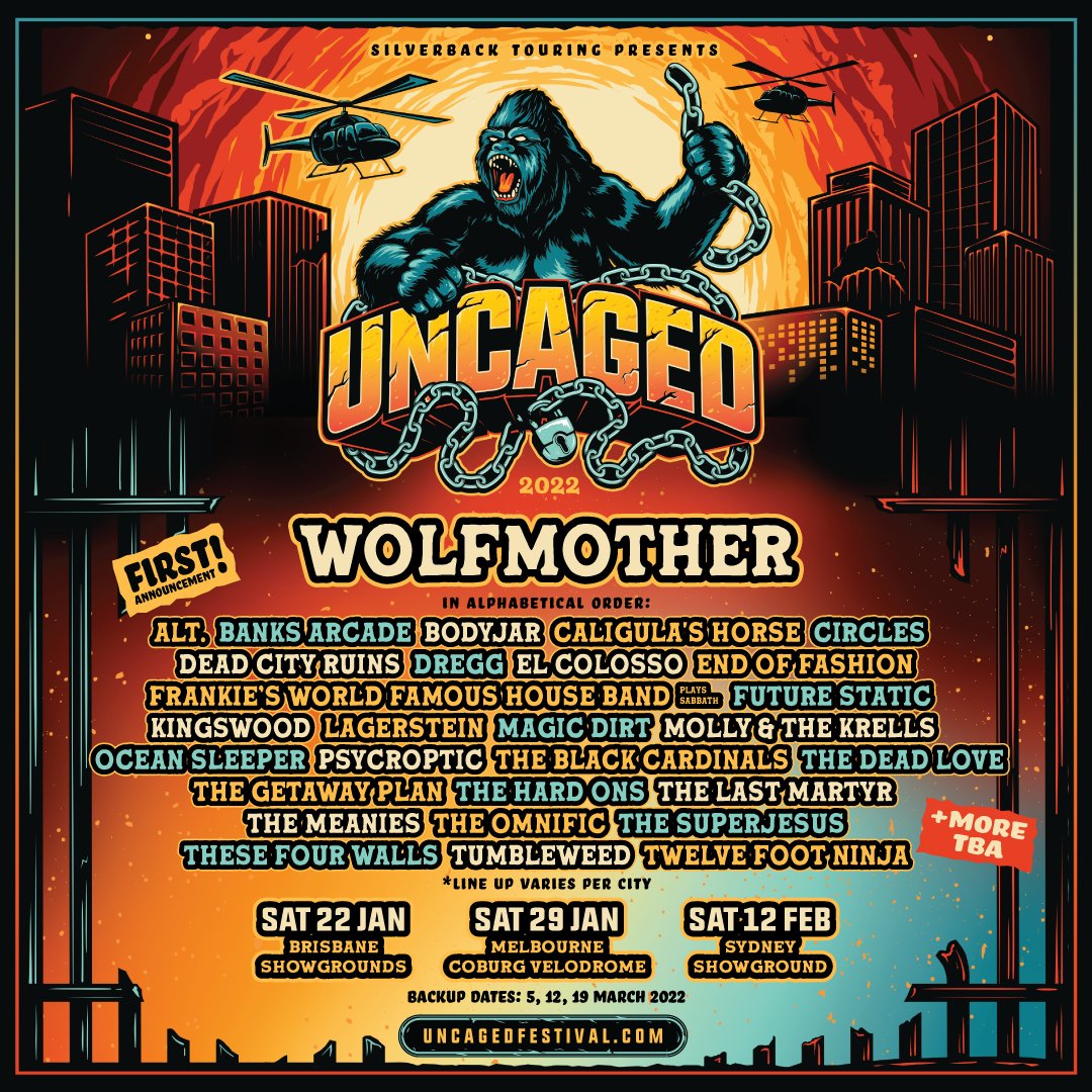 FESTIVAL 📰 CIRCLES are preparing to dust themselves off and rock the masses again as they have confirmed a spot on the newly announced Uncaged Festival - playing Brisbane, Melborne & Sydney.