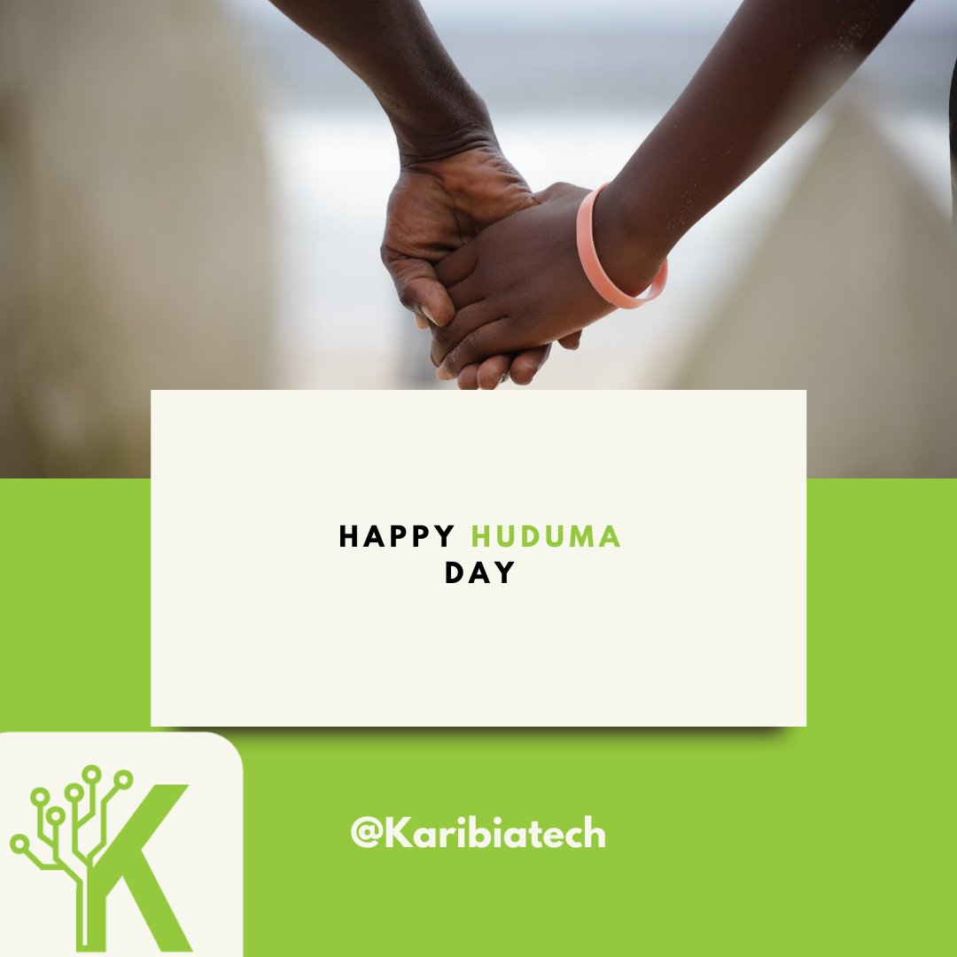 Karibiatech's tweet photo. As we look forward to another week, we are delighted to have the opportunity to provide the best service to all our cleints.

Happy Huduma Day! https://t.co/d99ZtlC2JJ