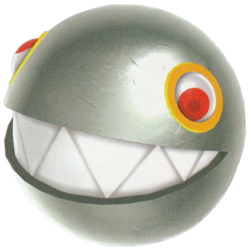 MarioEnemyBot's tweet image. Silver Chomp - Super Mario Galaxy 2 (2010)