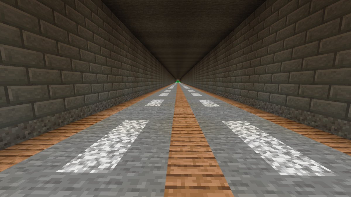 とくべえ Tokubei マイクラ Minecraft 海底トンネルの床を下付きハーフブロックに変えました スライム対策