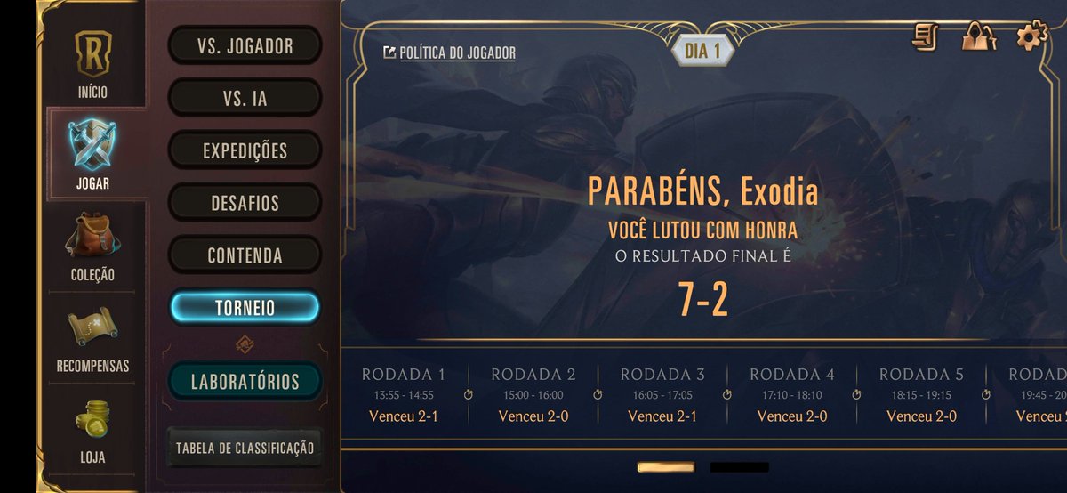 Na próxima vou tentar Farma pontos, segunda vez 7-2 e n entrei por causa de um RNGzinho no final... Mas é isso... Água mole pedra dura... Um dia nois fura...