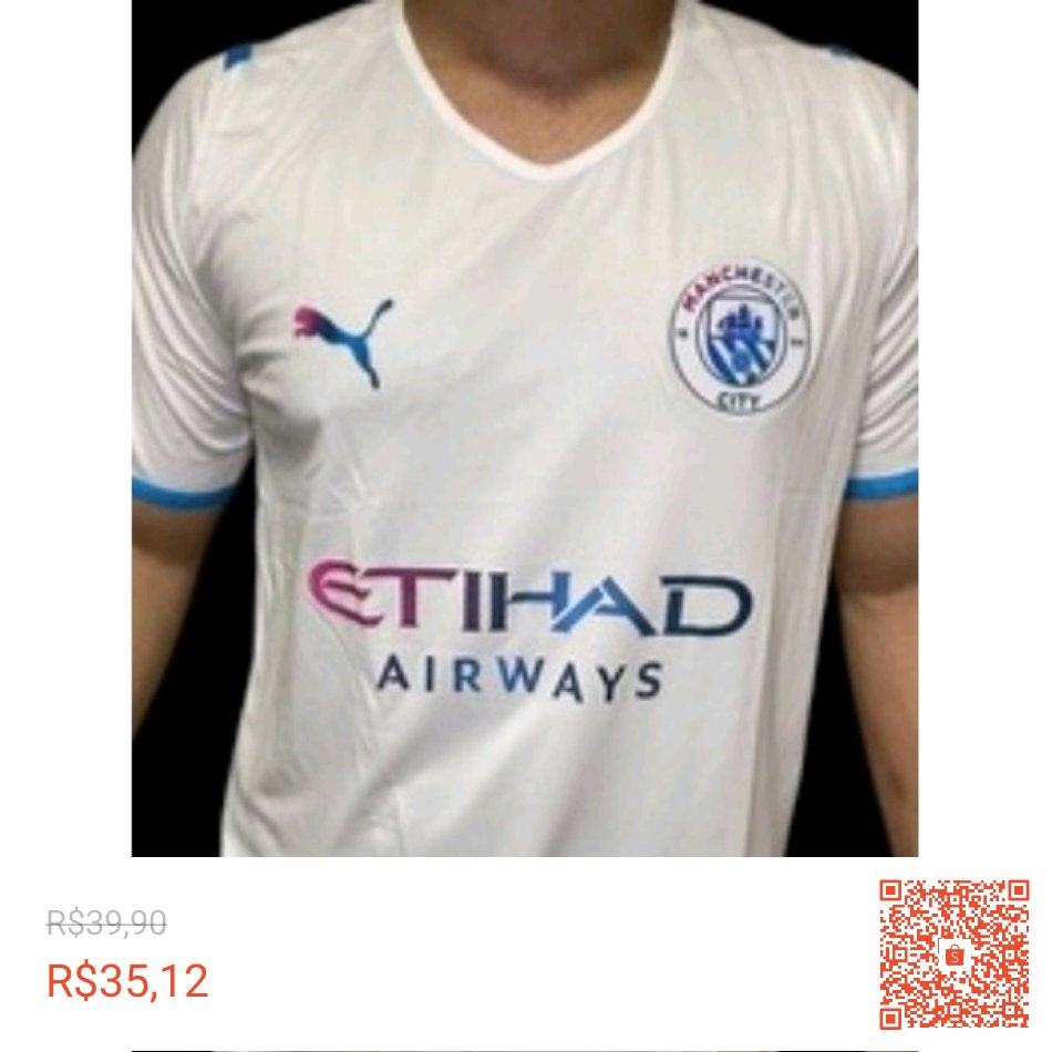 OutletVip1's tweet photo. Estou vendendo camiseta camisa de time europeu brasileiro nacional futebol 2021 2022 Manchester city branca uniforme 2 promoção frete grátis com 12% de desconto! Somente R$35,12. Encontre na Shopee agora! https://t.co/YuUeu0sqGJ #ShopeeBR https://t.co/3oLGGhUWXb