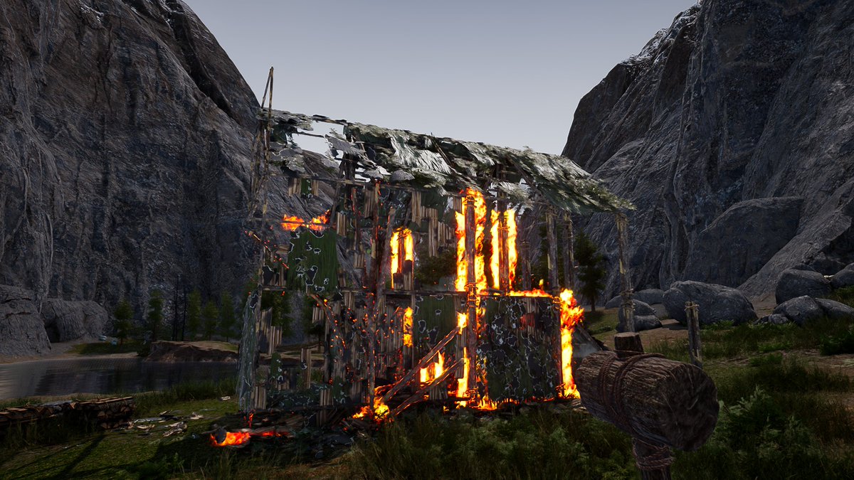 CMDR_AliJax's tweet image. #SurviveIcarus Great my little shack after a windy storm &amp;amp; a Lightning Storm #betaweekend