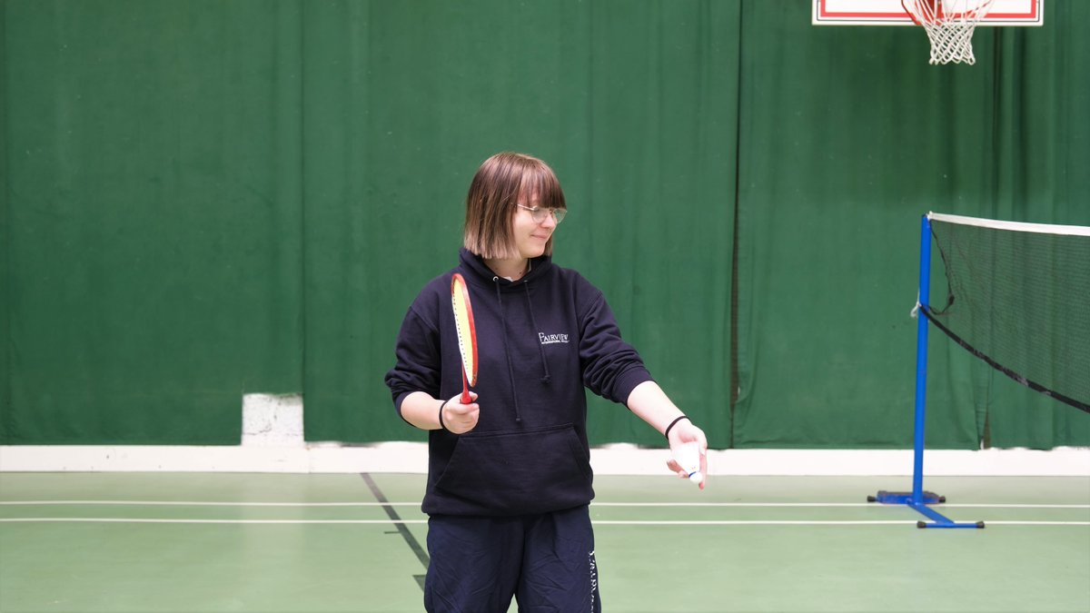 FairviewBofA's tweet photo. Here students can be seen practicing badminton which requires both cognitive flexibility and physical agility, which are skills that can be demonstrated by a #BalancedLearner #FairviewBofA #MYP #IB https://t.co/ggCpkslK9r