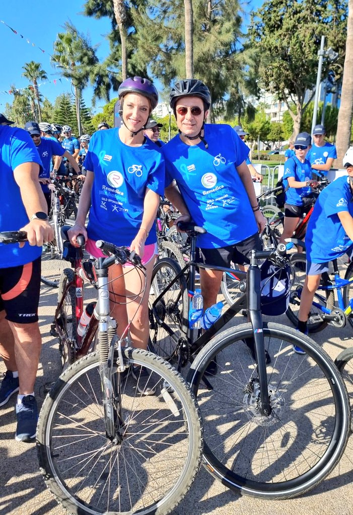 NogaCaspi's tweet photo. Thank you @CyprusMFA🇨🇾 and FM @Christodulides for the invitation to be part of #MFAandFriends 🚴♂️🚴🏻♀️team
Cycling🚴🏻♀️ together by the sea & around beautiful #Limassol is an extraordinary experience!
#StrongerTogether
#BlueRoute💙
#ProstateCancerAwareness
#EuropaUomo #KMeaters https://t.co/CNqwYZtJvJ