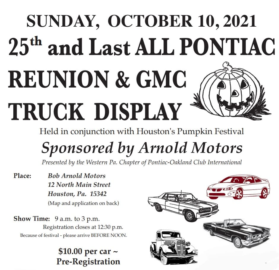 PontiacJonah's tweet photo. Getting ready to set out for Houston, PA and the 25th and final Pontiac and GMC reunion. Bob Arnold sadly passed away and the family is finally selling the buildings. It'll be great to be in attendance. #APNJ #ClassicCar #Pontiac #Bonneville #Catalina #GrandPrix #POCI #GMC https://t.co/HAkKX2UxLS