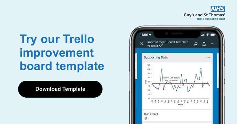 Our #improvementboard created by <a href="/BethKPowell17/">Beth Powell</a> is available to download for the next 14 days as we trial <a href="/Trello/">Trello by Atlassian</a> pro to host our #QI templates. 

Just one tool we use to run #Improvementhuddles that help build a culture of continuous improvement. 📥 bit.ly/GSTTimprovemen…