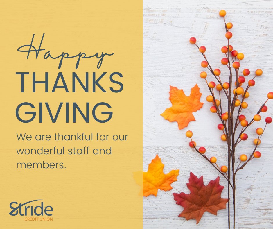 Happy Thanksgiving!
 
#StrideCU #herewegrow