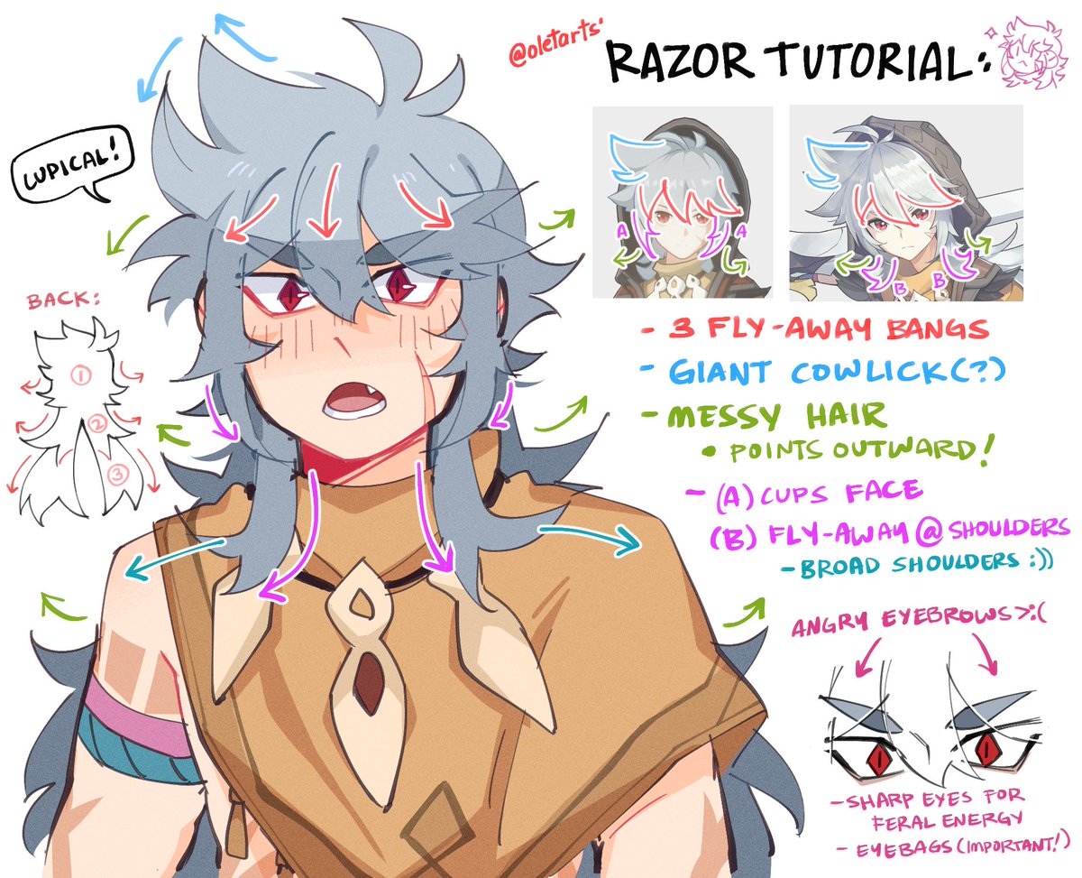 someone asked how i draw razor so have a little tutorial 😎 