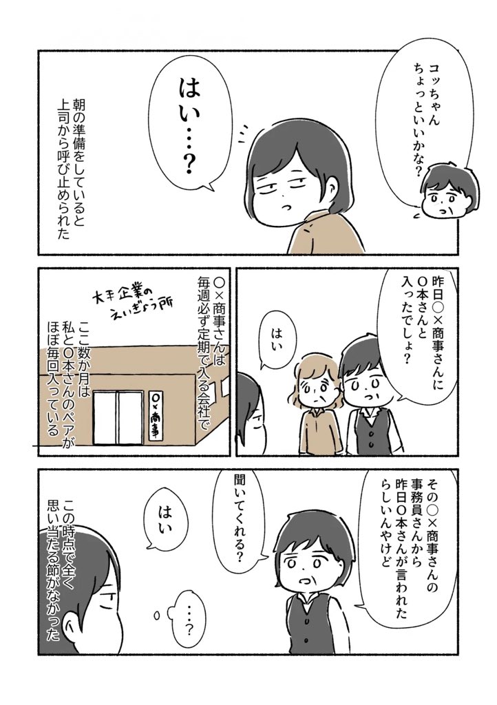 仲良くしてると思った同僚に嵌められかけた話⑥ 