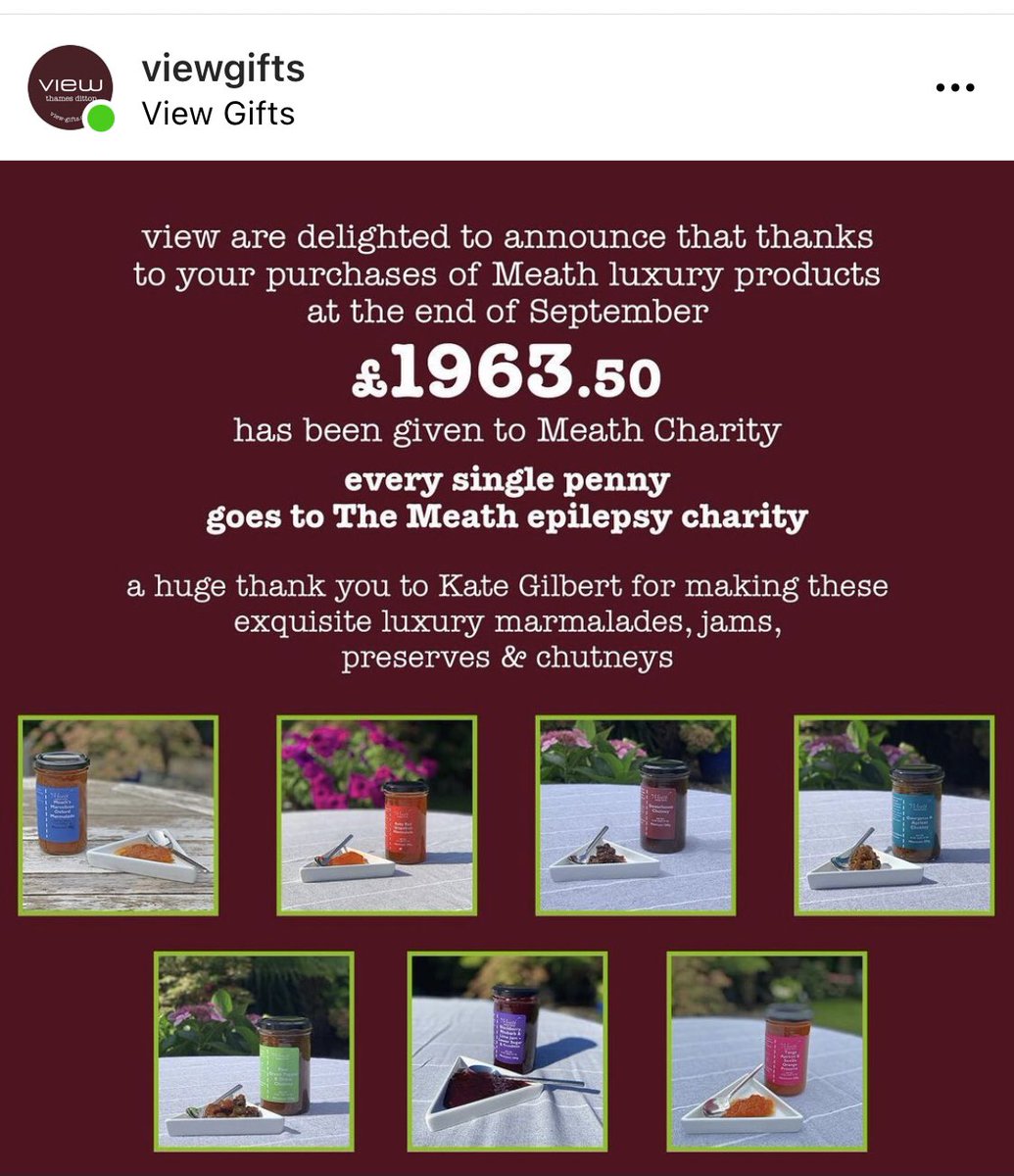 MeathP's tweet photo. Little by little, step by step - sales of our charity preserves at View Gifts in Thames Ditton are morphing into a sizeable sum for The Meath Epilepsy Charity - also on sale at The Meath and Changing Perceptions in Godalming. Possibly the best marmalade ever visit us on Instagram https://t.co/QN5RixrrnB
