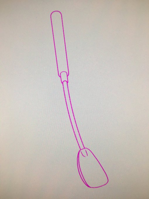 まだこのタイプの鞭(パドルなのか?)は描いたことなかったので。

あ、この前の豚ア◯ナのケツしばくのに描きましたね! 