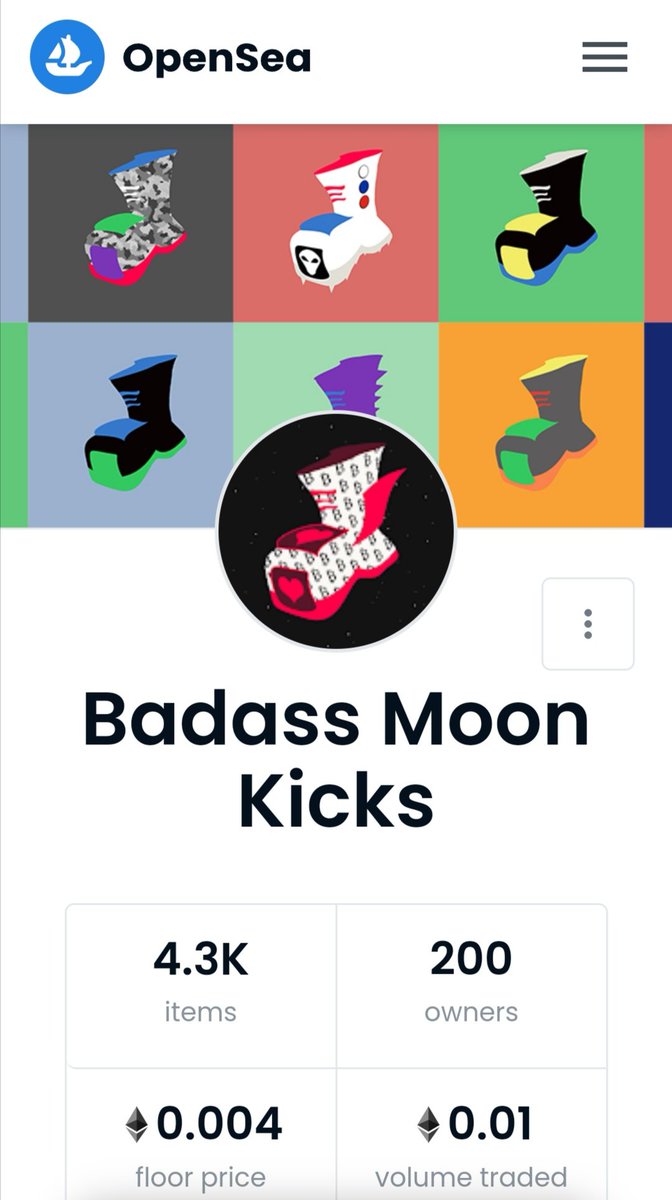 BadassMoonKicks's tweet image. Badass Moon Kicks now has 200 owners 😍😍😍 though we started small and slow, the #NFTCommunity will surely grow 😎 Big surprises are yet to come 😉
 #nfts #nftcollectors #NFTcollectibles #nftbuyers