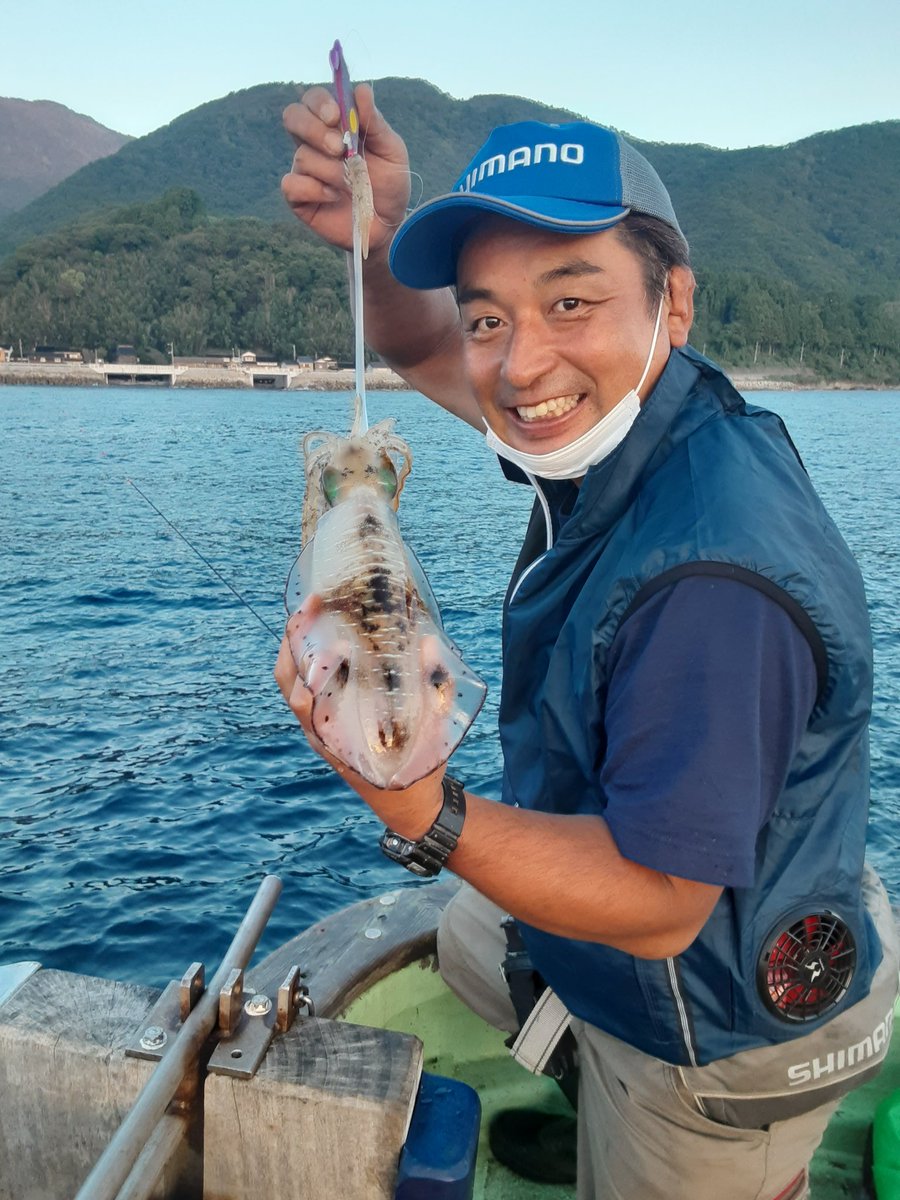新潟 間瀬港 東間 釣り船 ゴチ網 活魚販売 漁師 V Twitter 10日の釣果 佐渡アオリ チャーター便にて アオリ77杯 開始約一時間で 餌釣りに変更１名除き全員安打ですが ムラありでした トップ18 下１ 比較的深場に落ちてきた感じです アオリイカ ティッ