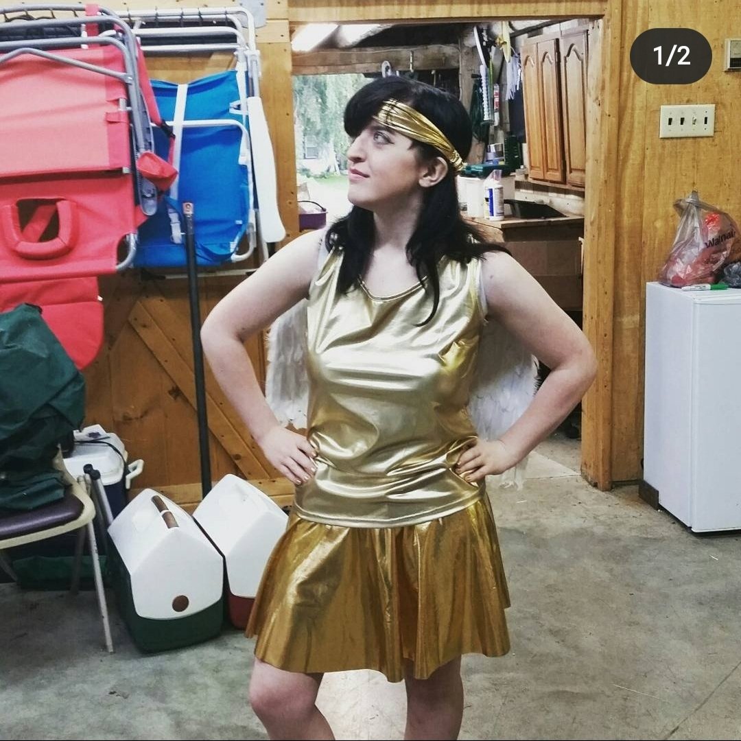 My fav Halloween costume was Sunflash, a character from the Mighty Boosh Future Sailors live show. I was super proud of this <a href="/WitchingLive/">WitchingHourLive</a>