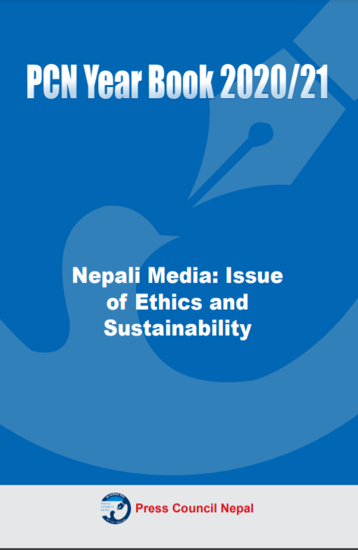 LaxmanKasyap's tweet photo. @presscouncilnp's first ever English annual review
"Nepali Media : Issue of Ethics & Sustainability" is out. https://t.co/kch4JOUP5k
@KamalDevBhatta1 @sumanbasnet @YamDura @JBBiswokarma @bimal_gautam @bhusaljhabipcn https://t.co/lJvwnSVSj3
