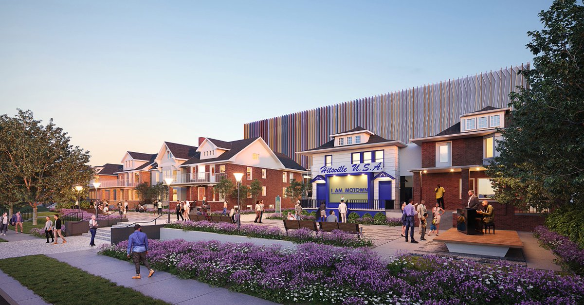 One of Detroit’s most iconic landmarks is gearing up for a dramatic new look.

The <a href="/Motown_Museum/">Motown Museum</a> is unveiling renderings today that depict a crisp, lush, bustling outdoor plaza at Hitsville, U.S.A., on West Grand Boulevard.

Read more: bit.ly/3FBOSCG