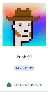 PunksOnStacks's tweet photo. Happy Sunday #StacksPunkers π
Some cool activity going on in the marketplace today, have look! π
Hoodie, Cowboy hat, VR glasses, Clown hair... π€ͺ
Do you have yours already? Take your pick! https://t.co/otith9Czab https://t.co/1TusrLKtDx