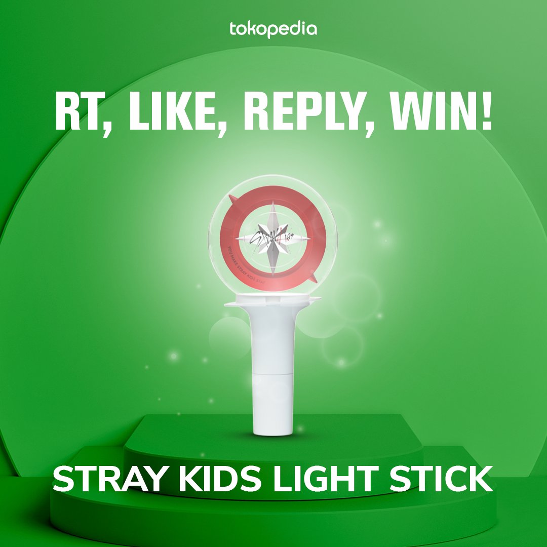 tokopedia's tweet photo. ⚡MENANGKAN LIGHT STICK STRAY KIDS⚡

1. Follow @tokopedia
2. RT dan LIKE tweet ini
3. Reply dengan "HATUR NUHUN" dan hashtag #TokopediaxStrayKids #WIBTVShowOktober #WaktuIndonesiaBelanja SEBANYAK-BANYAKNYAAA⚡⚡⚡

Semangat💚💚 https://t.co/5HJn5y16xo