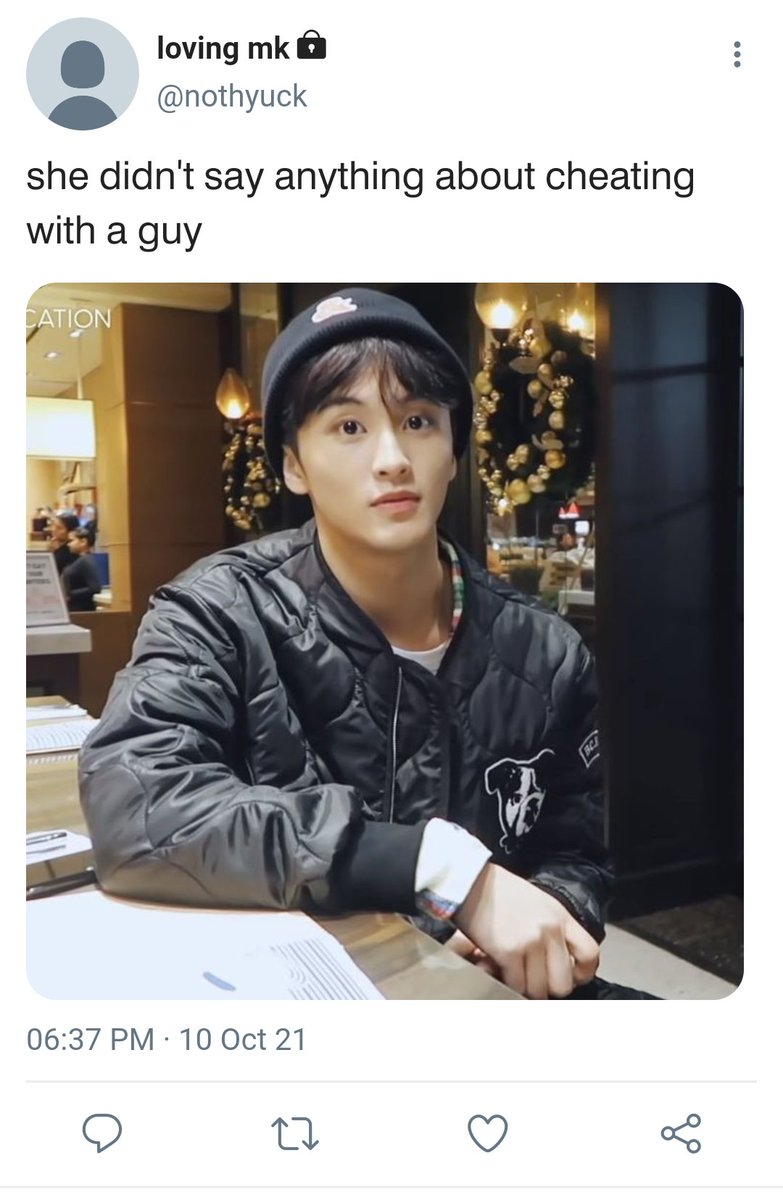 markhyuck one tweet au! ;

tw // cheating