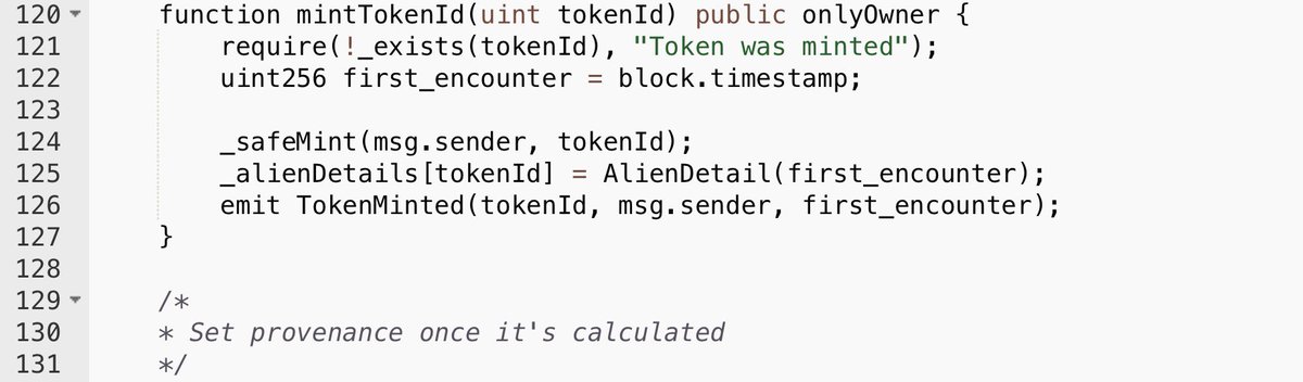 thealienboy's tweet photo. well just in case you didn't know, aliens are also on-chain (check “first encounter”) it’s the exact date when you minted and it’s used in the randomization of the next 50/50 drop (mixed with pi number) 
aliens don’t like to occupy the blockchain with garbage. https://t.co/rqI09H9XFK