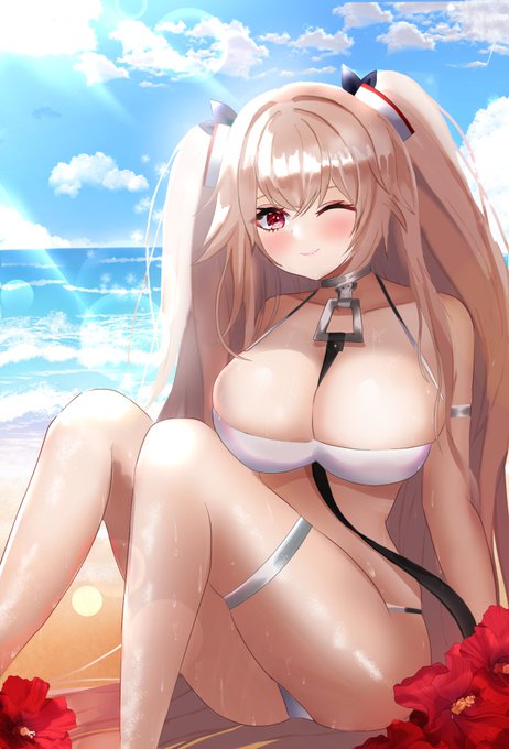 水着アンカレッジ
「せんせー、ちょっとまぶしいね」
#アズールレーン #イラスト #アズレン #AzurLane  #秋の創作クラスタフォロー祭 