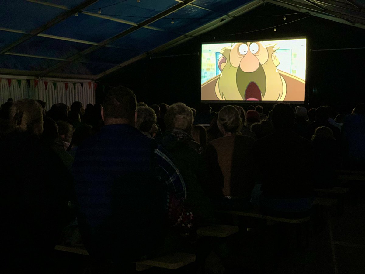 Mycrofilms's tweet photo. It was really magical to see @CartoonSaloon’s #Wolfwalkers last night on the grounds of @kilkennycastle (which features throughout the film!). Plenty more events there today for #KilkennyDay too! https://t.co/ONPZA972Ps