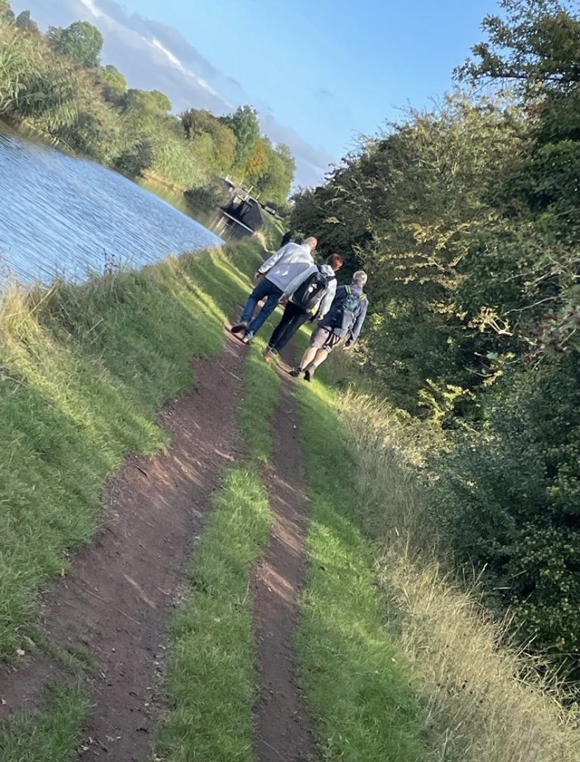 Earning a well earned pit stop. And still rambling - keep going nearly there ! <a href="/saluswestmids/">Clive Hemming</a> and the amazing ramblers from Salus Redditch and Dursley.
