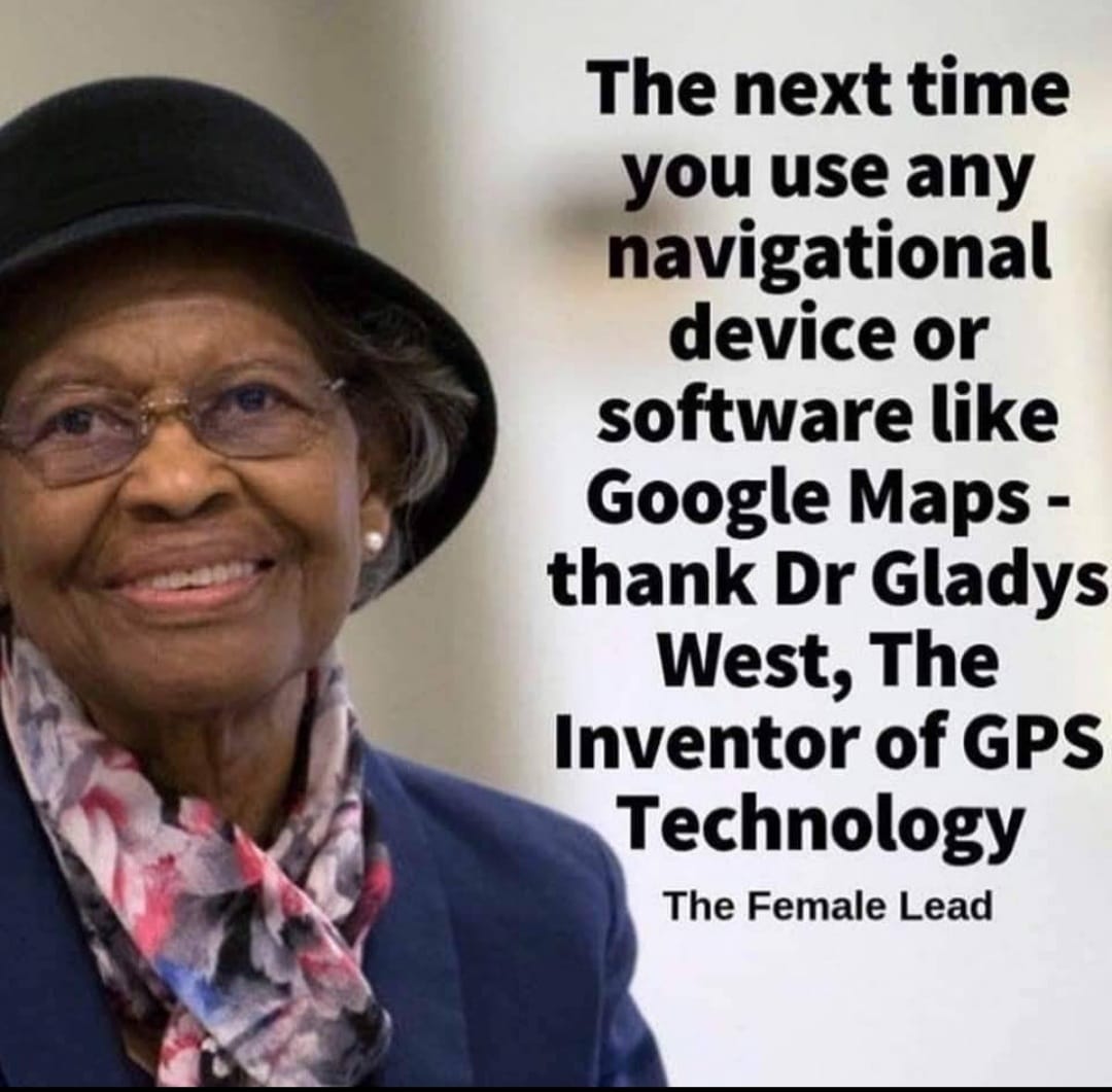 It seems second nature to go on an exciting road trip &amp; bring out our satnavs to get us to our destination. 🛰🚘 But do we know who invented the satnav system? Today we toast Dr Gladys West🥂, the Black mathematician who has shaped modern history &amp; the way we travel the globe✈🌍