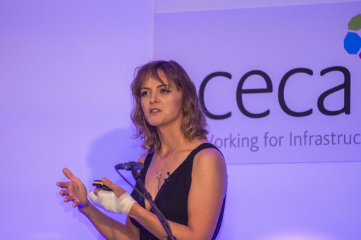 CECANW's tweet photo. Nikki Henderson, award winning round the world yachtswoman, regaling CECA NW members at our Awards Dinner with life on the ocean wave! https://t.co/l84Y6eJ8LS