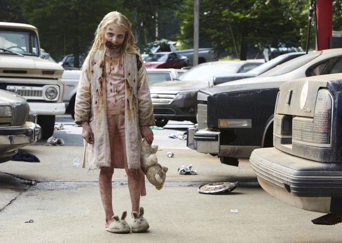 The Walking Dead's first walker: Teddy Bear Girl