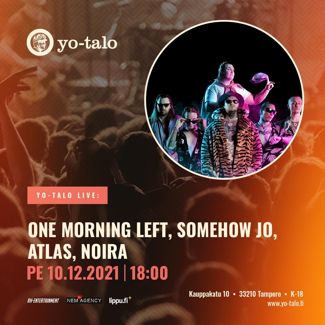 This years last show in Finland will be at YO-Talo, Tampere (10.12.2021) 🤩 Four fantastic bands bringing hell on stage, get your groovy on and JOIN US 🤘🏻🔥 @ATLASNORTHCORE @SomehowJo @NemAgency @CultNordic @YleTampere @Tamperekaupunki @TampereUutiset #finnishmetal #tampere