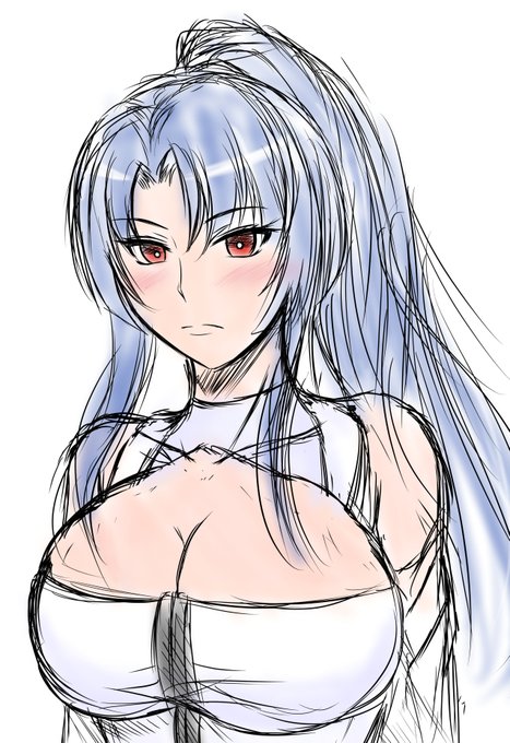 紫さんは描いたことないのでskebの作業の息抜きに練習もかねて 