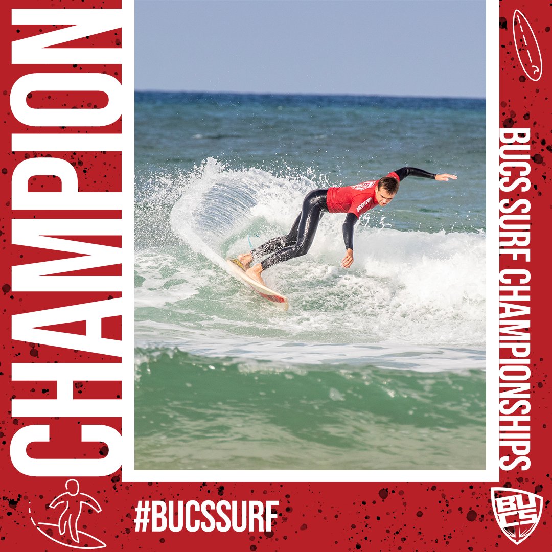 BUCSsport's tweet photo. Congratulations to our #BUCSSurf 2021 champions 👏🏄
Women's
🥇 Kitty Brewer @UoEStudentSport
Women's team
🥇 @Sport_Swansea
Men's
🥇 Lorenzo Dubois @TheSUFalExe
Men's team
🥇 @TheSUFalExe
A fantastic weekend at Fistral Beach! #BUCSisBack https://t.co/R3mD5rMVj5
