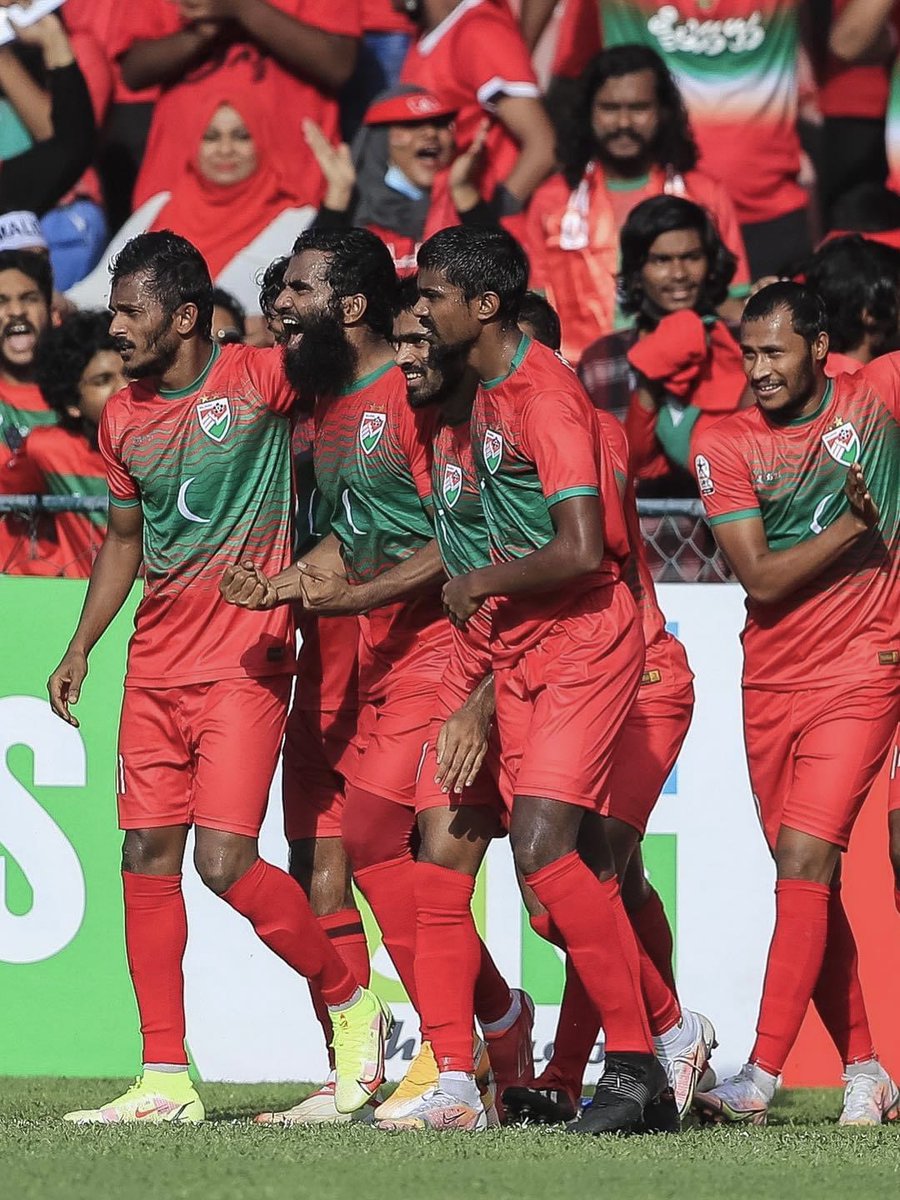 AliAshfaq07's tweet photo. ALHAMDULILLAH! Massive 3 points for us! Thank you fans for the wonderful support! ⚽️🇲🇻

Photo: @imagesmv https://t.co/ZawLhwDJ7H