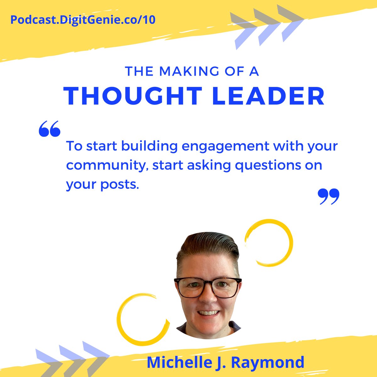 surbhidedhia's tweet image. #Buildingcommunity &amp;amp; #drivingengagement may seem like a tall order. @good_trading_co's Michelle, shares a simple idea on how one can start #engagingcommunity. Check more such simple ideas from her on TMTL podcast's latest episode lnkd.in/dxtkQz5k
#buildingthoughtleadership