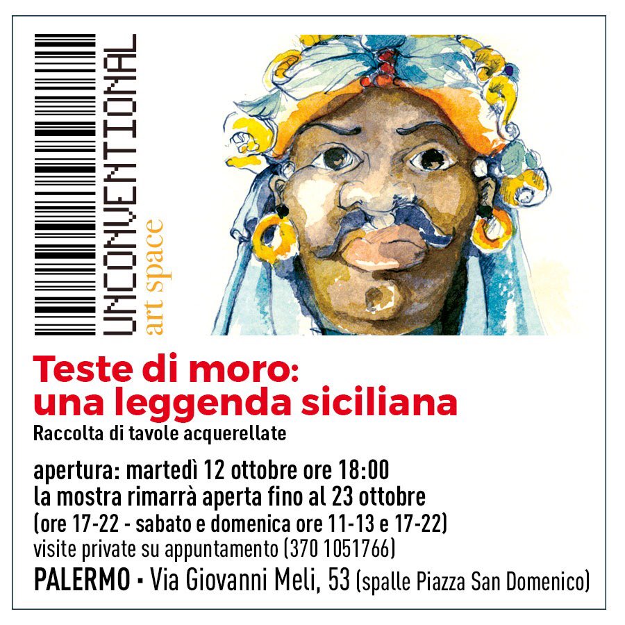 space53_palermo's tweet photo. #space53 ospita la #mostra sulle #testedimoro siciliane 🖼. Tante tavole #acquerellate 👨‍🎨 che raccontano la storia di questa #leggenda #teste #moro #sicilia #acquerello #arte #exhibition #mostre #evento #sicilianart https://t.co/e3EQp8HSaS
