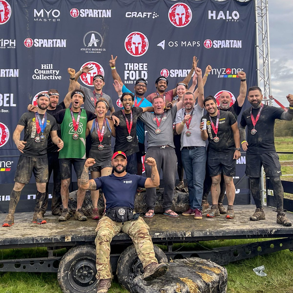 FunkyFatBoyUK's tweet photo. Super Proud of our BMF family 🏆👏🏽😁

Not only do they have fun while working out, but they also have a real reason to party as we enjoyed their accomplishment once the race was over.

They Are True SPARTANS 🛡@SpartanRace @bemilitaryfit 

#BuildingChampions #Spartans #BMF https://t.co/6vmkTO1rAf