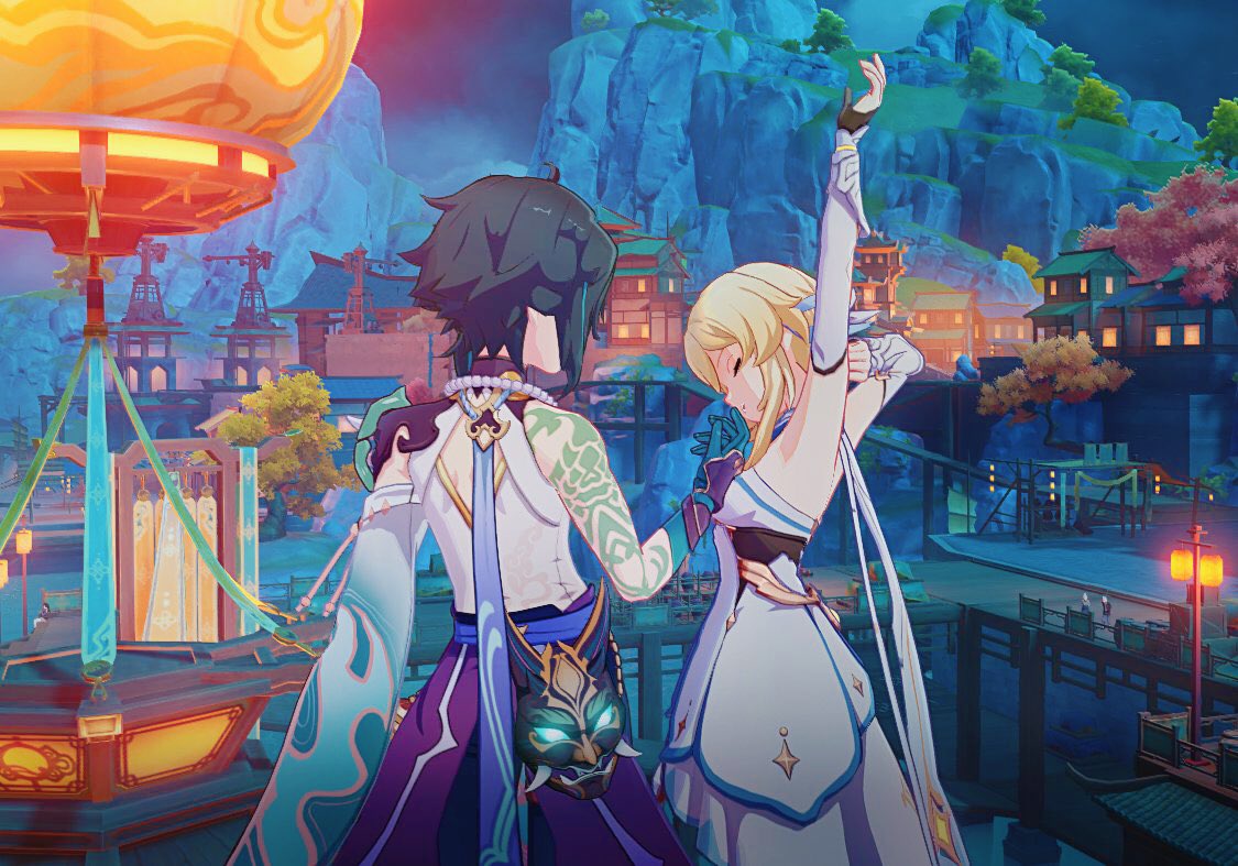 _starr_dust's tweet photo. ✨🌕☁️

#XiaoLumi 
#魈蛍 
#Moonchase https://t.co/Dw8XqdfplH
