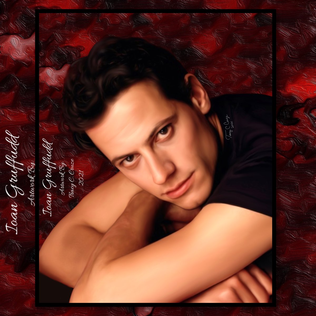 Only1Tracy's tweet photo. My latest #digital #painting of @ioangruffudd - I’m playing around w/different canvas textures. #paintings #digitalart #artwork #harrowonhulu #danielharrow #ioangruffudd  #digitaldrawing #digitalpainting #procreate #procreateart #graphicartist #artist #kingarthur #fantastic4 https://t.co/TJNHgtdBO8