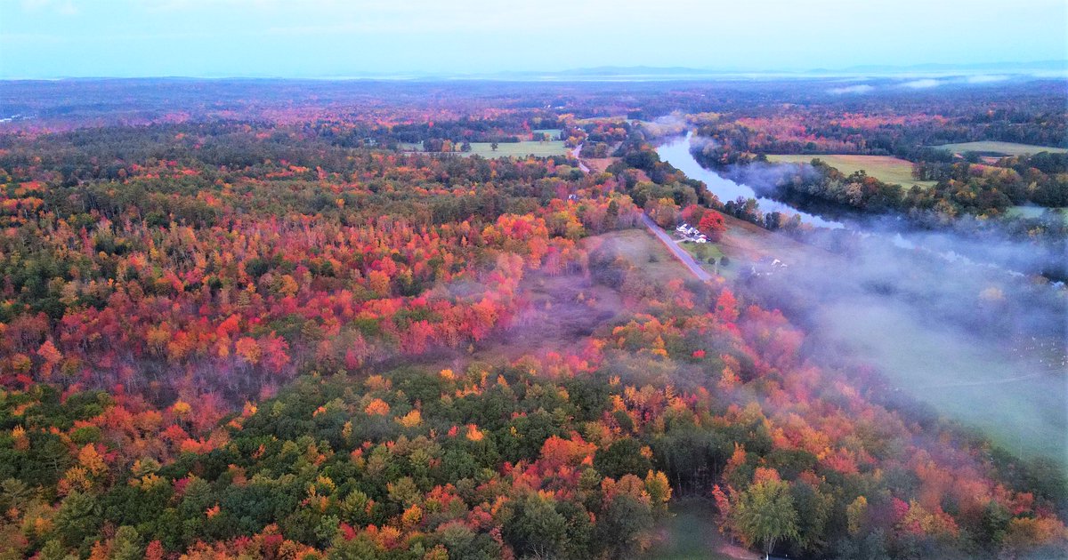 ctoppi60's tweet photo. This morning above the house Hollis Maine https://t.co/GoZ6T4NWBO