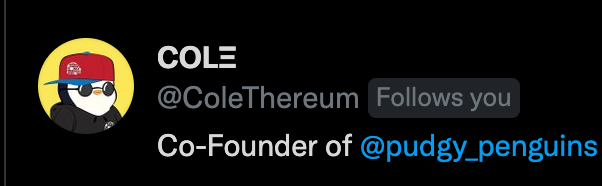 Probably nothing.. Thank you <a href="/ColeThereum/">Cole</a> !!